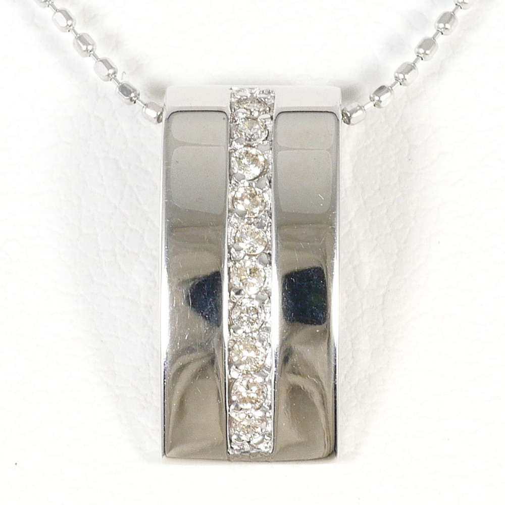 VINTAGE 18k Silver Diamond Necklace